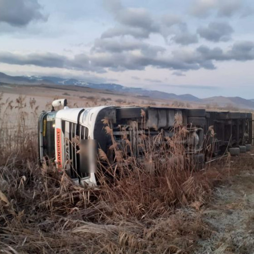 Accident rutier la intrarea în Huedin pe DN1 E60