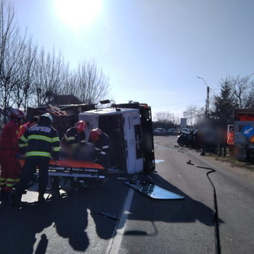 Accident rutier în localitatea Mihai Viteazu, Cluj