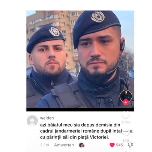 Jandarmeria Română respinge afirmațiile false despre un jandarm la protest