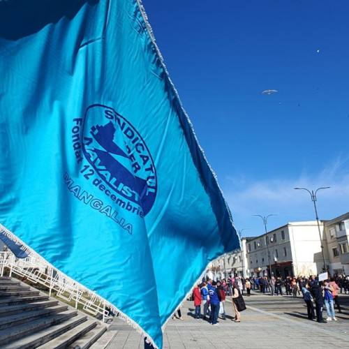 Protest împotriva concedierilor la Damen Shipyards Mangalia