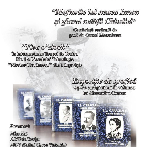 Eveniment cultural dedicat lui I.L. Caragiale la Biblioteca Județeană Dâmbovița
