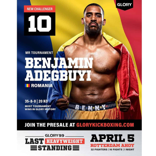 Luptătorul de kickbox Benjamin Adegbuyi va concura în Olanda