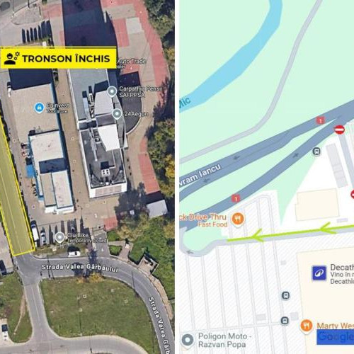 Închidere a traficului pe strada Valea Garbaului din Florești