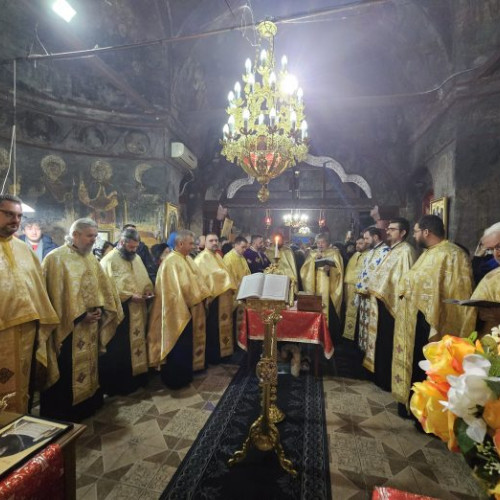 Taina Sfantului Maslu la Biserica "Sfintii Imparati Constantin si Elena" din Buftea