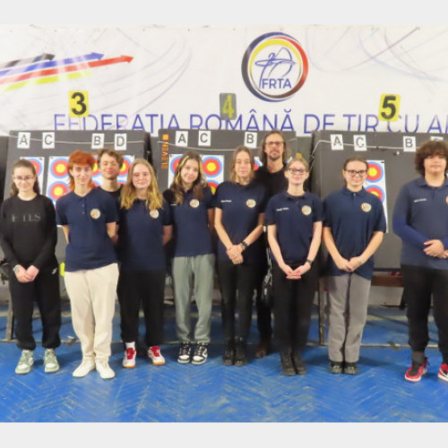 Medalii pentru CS Crisul Oradea și CS Redpoint Oradea la Campionatul Național indoor de tir cu arcul