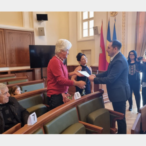 Nunta de Aur sărbătorită la Primăria Oradea