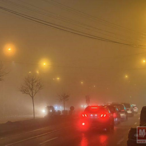 Cod galben de ceață și formare a ghețușului în județul Botoșani