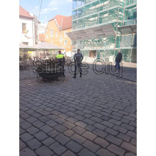 Incident în Piața Muzeului din Cluj-Napoca