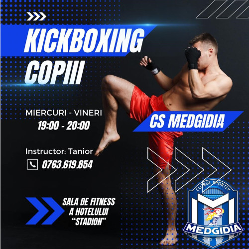Oportunitate de kickboxing pentru micii sportivi în Medgidia