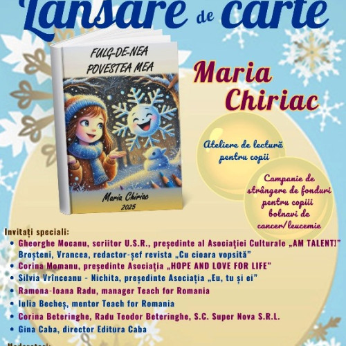 Consiliul Județean Vrancea organizează un eveniment cultural dedicat iubitorilor de lectură