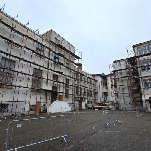 Lucrările de reabilitare la Colegiul National Mihai Eminescu din Constanța, în desfășurare