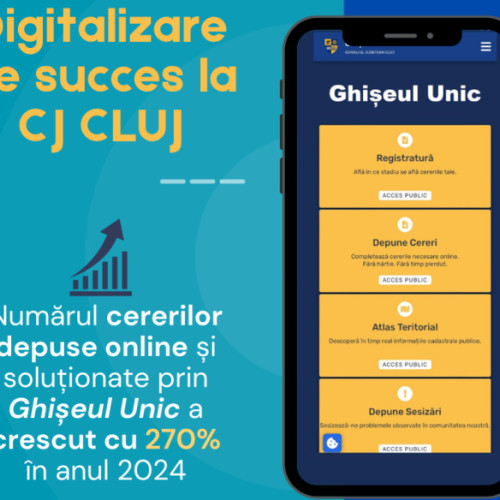 Progrese semnificative în digitalizarea Consiliului Județean Cluj