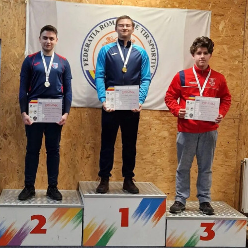 Connor Smaranda, sportiv de excepție, se pregătește pentru Campionatele Europene de tir sportiv