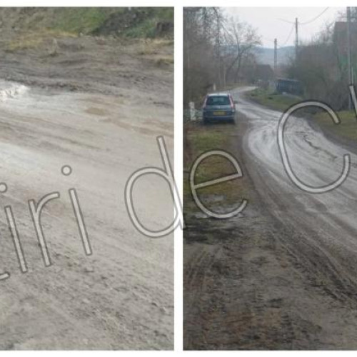 Locuitorii din Ciumafaia, Borsa, se confruntă cu drumuri pline de gropi și noroi