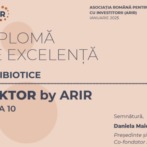 Antibiotice Iași obține nota maximă în clasamentul VEKTOR pentru al șaselea an consecutiv