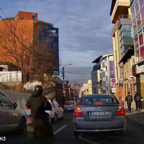 Incident pe strada Victor Babeș din Cluj-Napoca