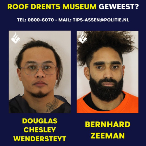 Identitatea a doi suspecți implicați în furtul de la Muzeul Drents a fost dezvăluită de poliția olandeză