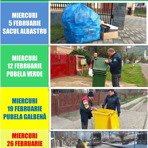 Calendarul colectării deșeurilor în Bistrița-Năsăud