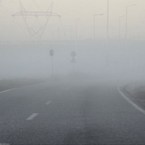 Circulația pe autostrăzile din România se desfășoară în condiții de vizibilitate redusă