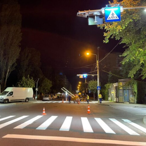 Lucrări de suprailuminare și suprainălțare a trecerilor de pietoni în Sectorul 6