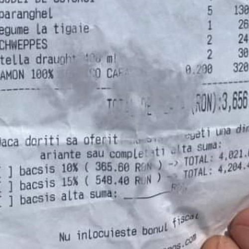 Clujeanul atrage atenția asupra greșelilor frecvente la plata notelor de restaurante
