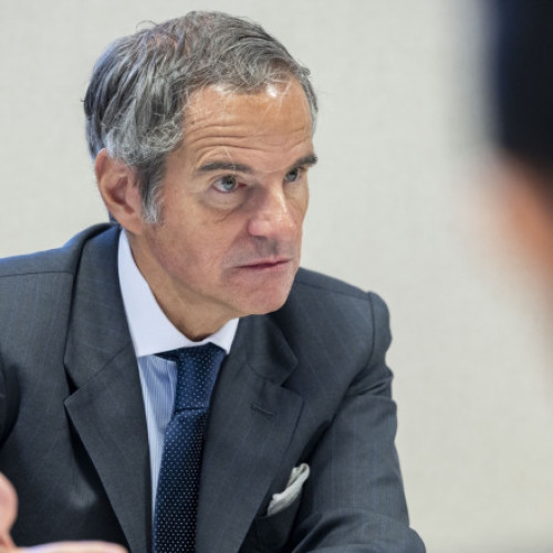 Rafael Grossi, șeful AIEA, în vizită la o substație importantă din Ucraina