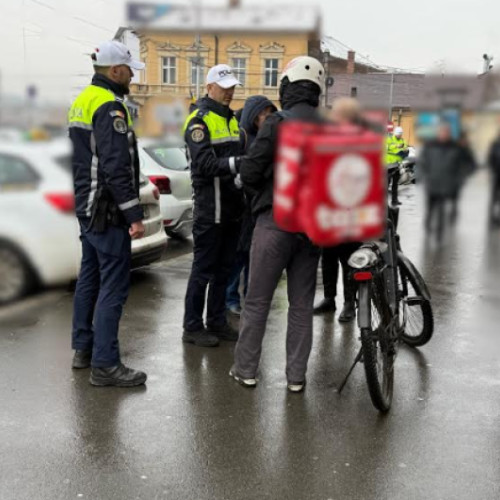 Acțiune de amploare a poliției clujene pentru siguranța trotinetiștilor și bicicliștilor