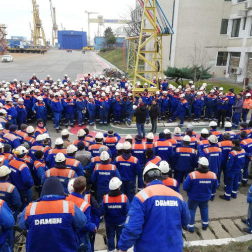 BNS se alătură protestului pentru salvarea Șantierului Naval Mangalia