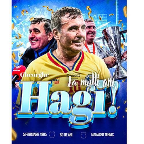 Gheorghe Hagi împlinește 60 de ani: O legendă a fotbalului românesc sărbătorită de Farul Constanța