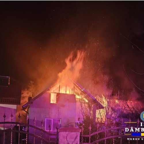 Incendiu devastator în satul Drăgăești-Ungureni, localitatea Mănești