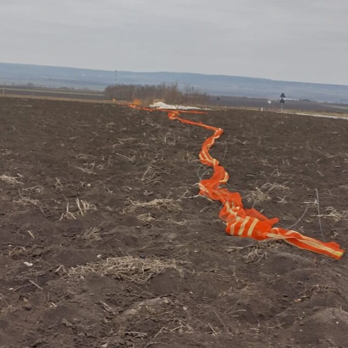 Furtul stalpilor de susținere a plaselor parazapezi pe DN 29D, Cucuteni