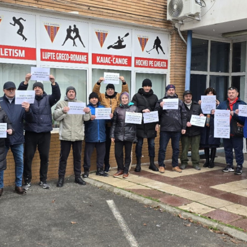 Protest pentru salvarea sportului românesc