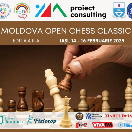 Turul internațional de șah Moldova Open Chess Classic are loc în februarie 2025 la Iași