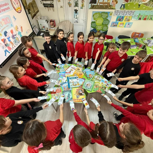 Elevii de la Şcoala Gimnazială Lucian Grigorescu din Medgidia sărbătoresc Ziua Internațională a Cititului Împreună