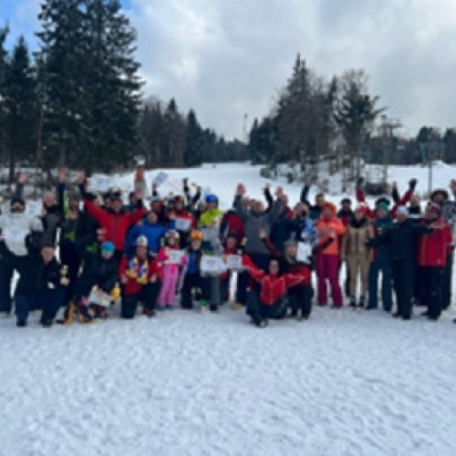 Competiție de schi pentru polițiști în Cavnic