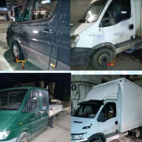 14 mașini blocate în Botoșani pentru parcare neregulamentară