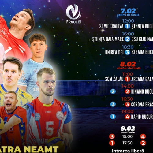 Piatra Neamț va găzdui prima etapă a Cupei României la volei masculin