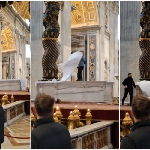 Incident la Bazilica Sfântul Petru: un bărbat a distrus candelabre de patrimoniu