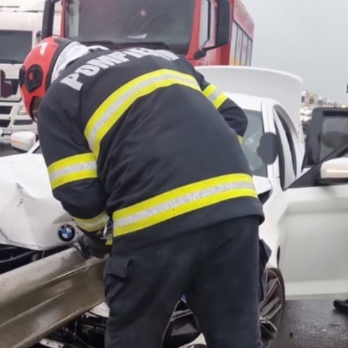 Accident rutier pe autostrada A2, în județul Constanța