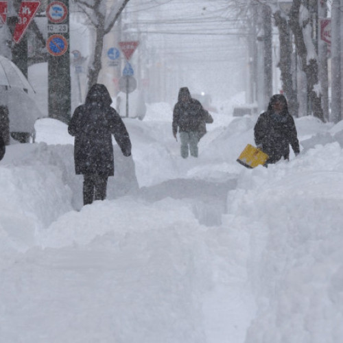 Ninsori record în Japonia: Hokkaido afectat de o iarnă aspră