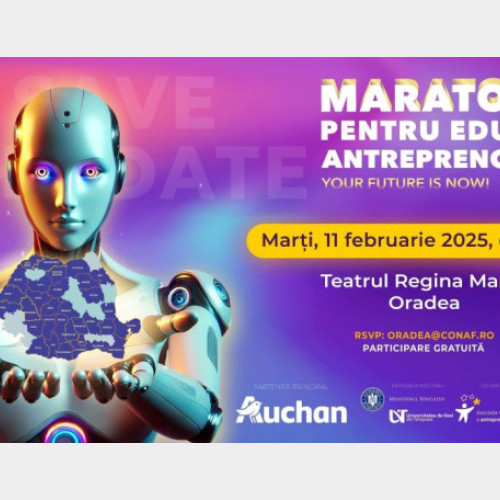 Maratonul pentru educație antreprenorială se desfășoară la Oradea