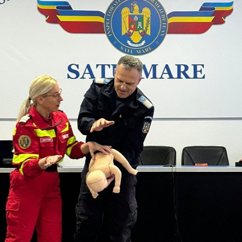 Jandarmii din Satu Mare îmbunătățesc abilitățile de prim ajutor