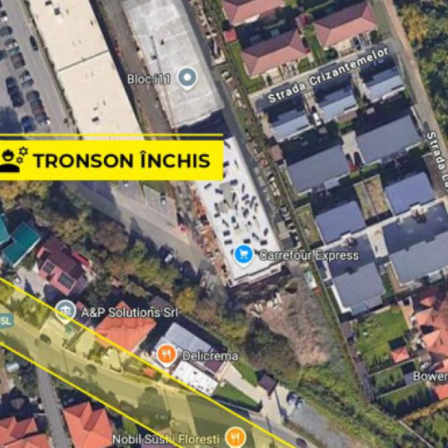 Restricții de circulație pe strada Tautiului din Florești, în februarie 2025