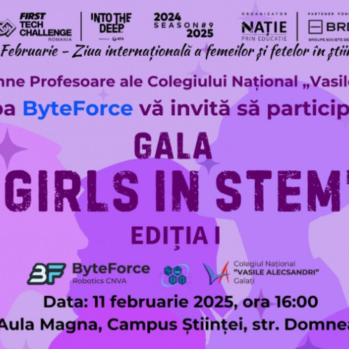 ByteForce organizează Gala "Girls in STEM" de Ziua Internațională a Femeilor și Fetelor în Știință