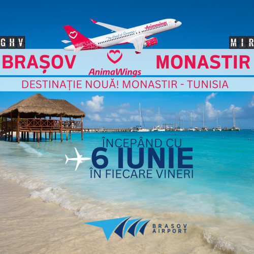 Aeroportul Internațional Brașov anunță noi rute de zbor pentru vara 2023