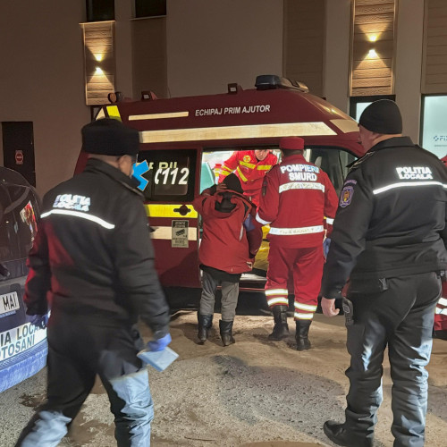 Pompierii și polițiștii, în acțiune pentru protejarea persoanelor fără adăpost în Botoșani