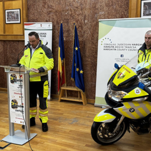Donarea de motociclete pentru transportul de urgență al sângelui în Harghita