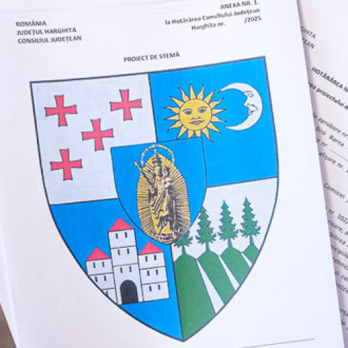 Reprezentanții comunității românești din Covasna, Harghita și Mureș se opun unei noi propuneri de stema a județului Harghita