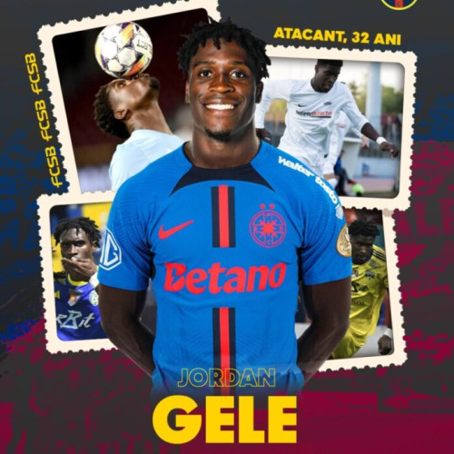 FCSB a anunțat transferul atacantului Jordan Gele de la Unirea Slobozia
