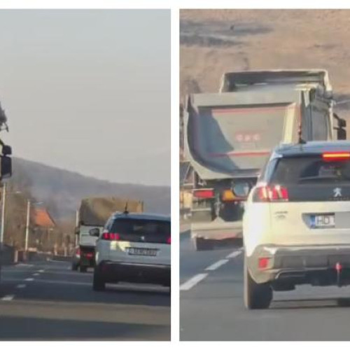 O secundă de neatenție poate fi fatală: un șofer din Cluj a provocat furoare pe drumurile din Hunedoara